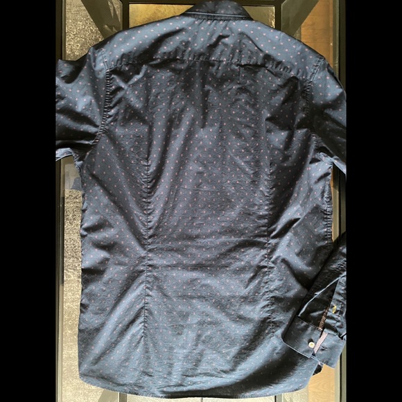 Ted Baker Slim Fit Shirt Size 5 Medium Designer - Picture 5 of 8